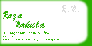 roza makula business card