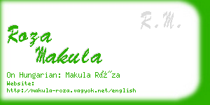 roza makula business card